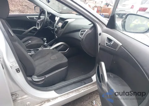 2012 Hyundai Veloster Base W/Black from USA, damaged, VIN KMHTC6AD2CU020512